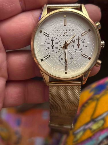 Joseph Abboud Gold-Tone Chronograph-Style Men's Watch