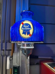 Pabst Blue Ribbon Illuminated Beer Tap Handle