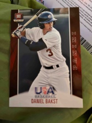 Daniel Bakst 18U USA Baseball Panini Trading Card