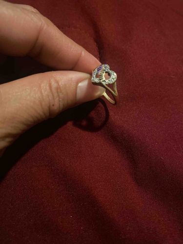Heart-Shaped Gemstone Ring