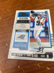 Panini Contenders Football Bryce Young 'Season Ticket' Rookie Card