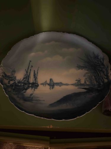 Monochrome Landscape Serving Plate