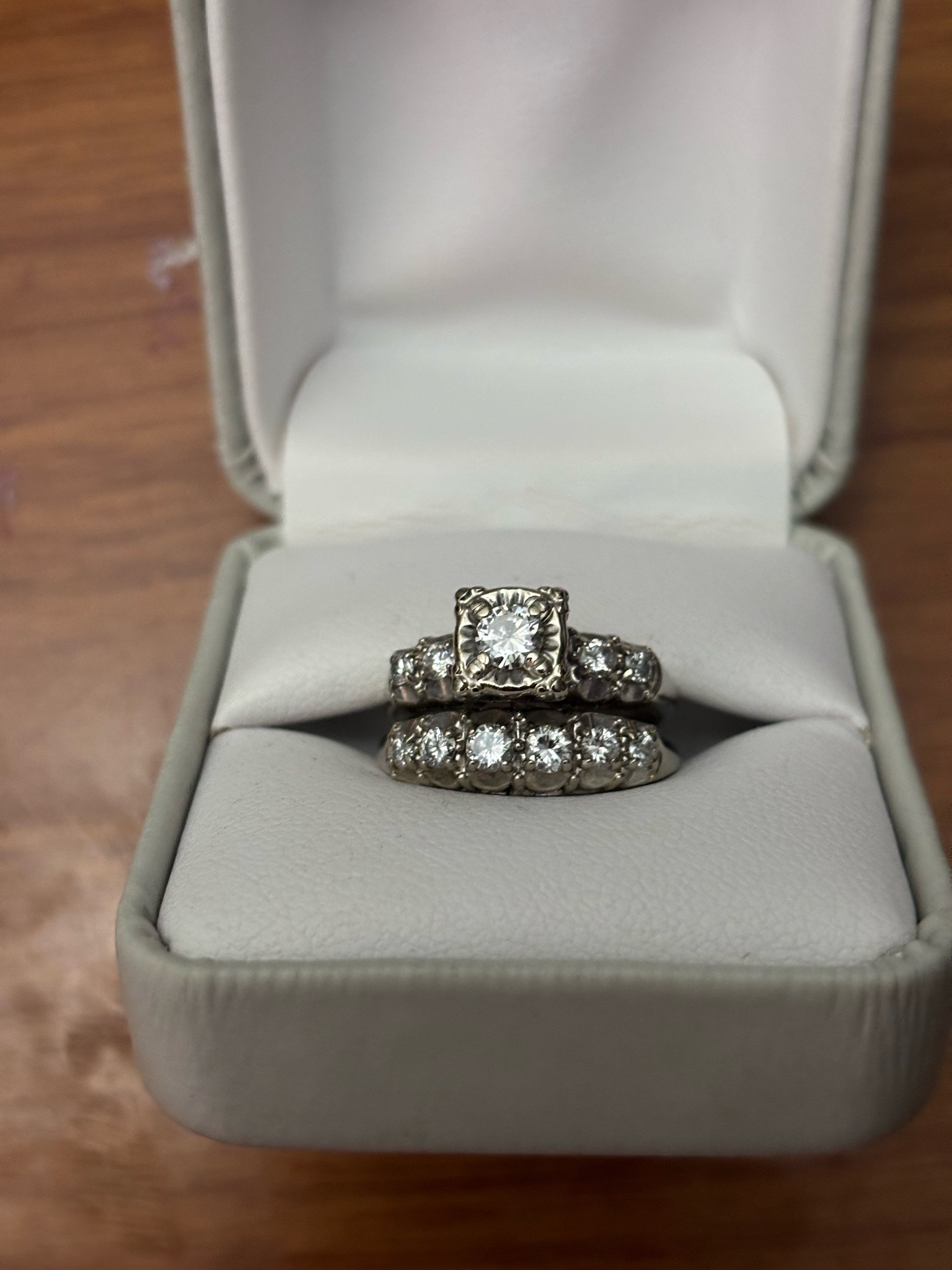 Submitted photo of Diamond bridal ring set