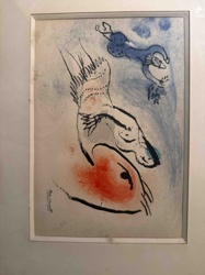 Fantastical Scene with Horse and Flying Figure