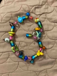 Assorted Beaded Charm Bracelet