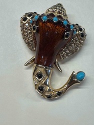 Ganesha Elephant Head Brooch