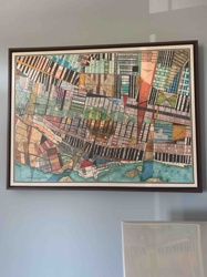 Abstract Urban Landscape Map Print
