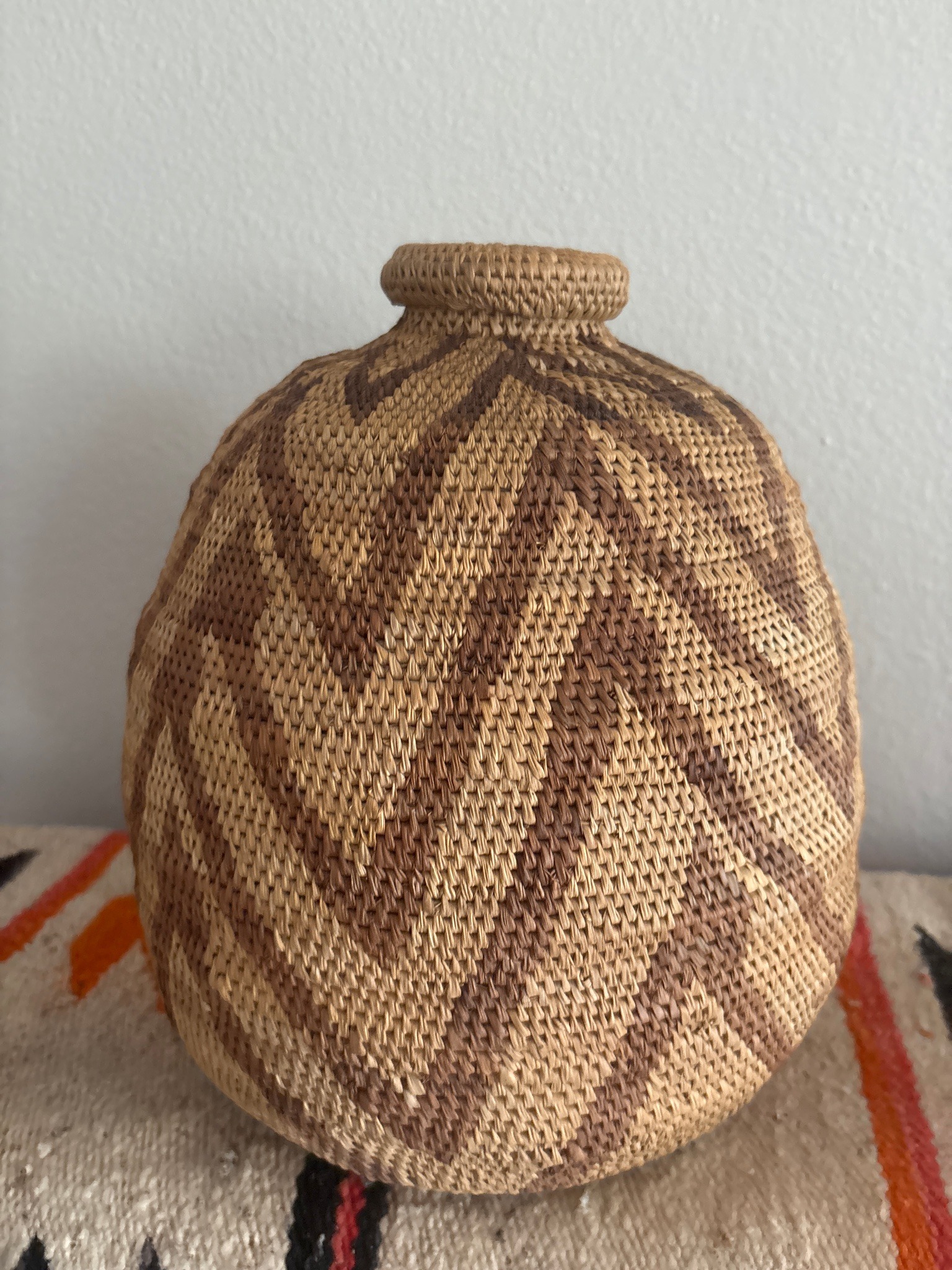 Submitted photo of Woven basketry jar