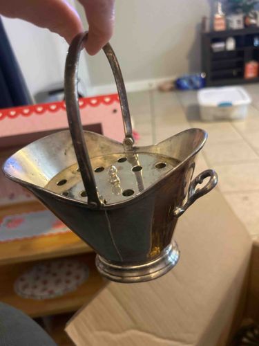 Silver-Plated Flower Frog Basket