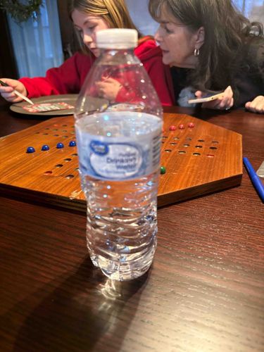 Wooden Chinese Checkers Game Board and Marbles