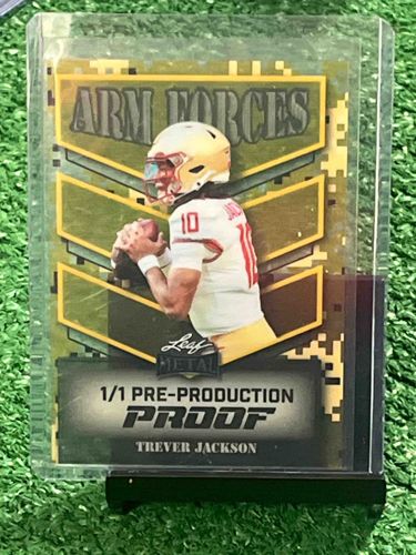 Trever Jackson Leaf Metal 'Arm Forces' 1/1 Pre-Production Proof