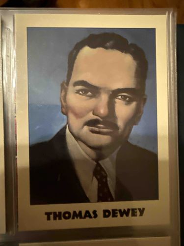 1952 Bowman U.S. Presidents Thomas Dewey #34