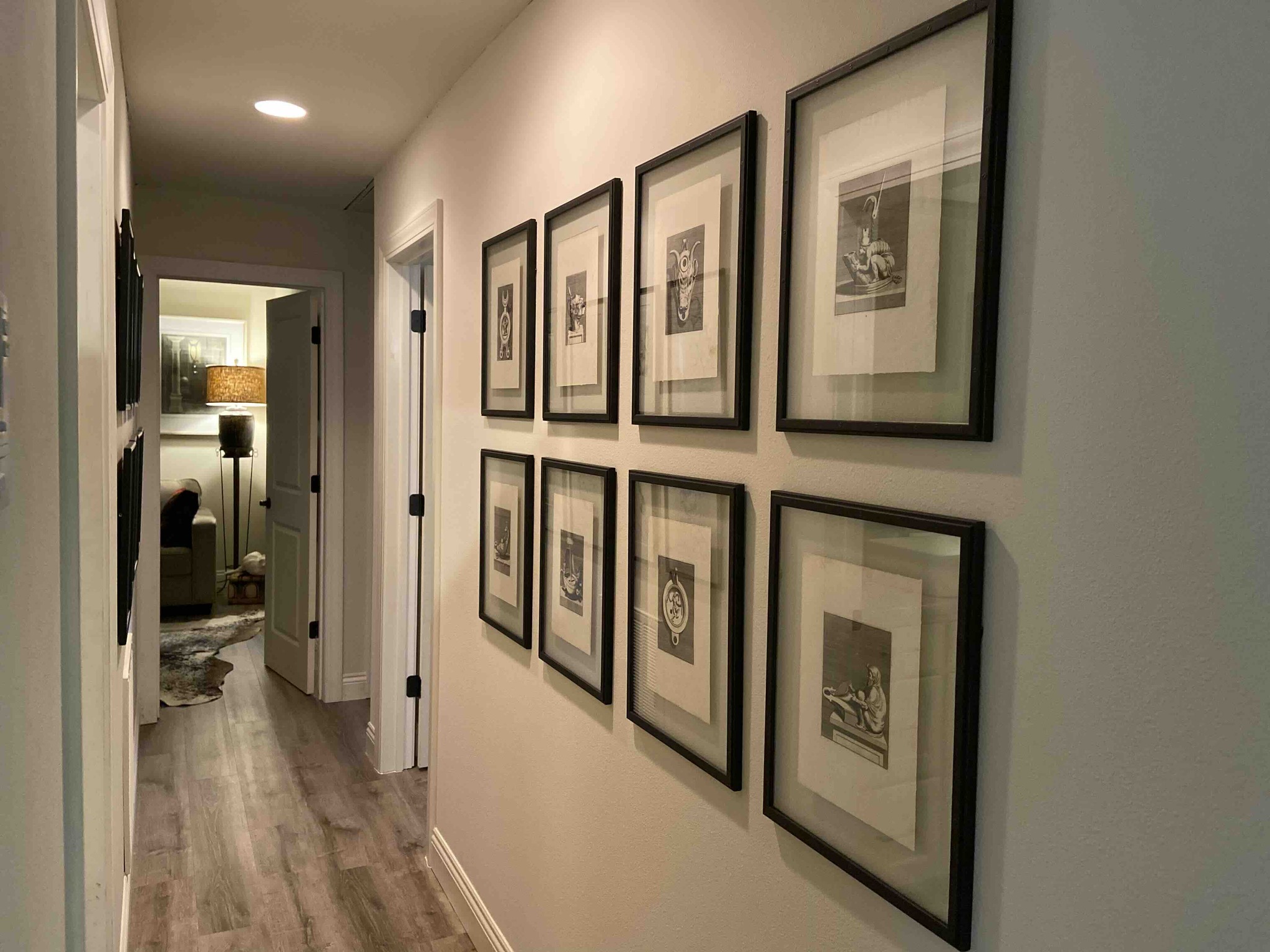 Set of Eight 18th-Century Neoclassical Oil Lamp Engravings