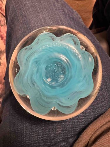 Joe Rice Art Glass Paperweight