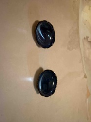 Pair of Vintage Blue Cabochon Earrings