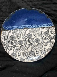 Handmade Ceramic Coastal Theme Plate