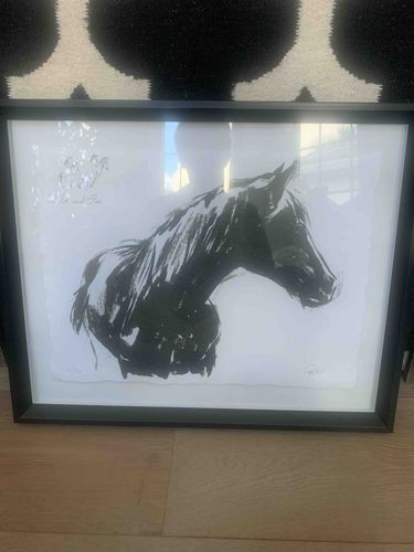 Framed Abstract Horse Head Print