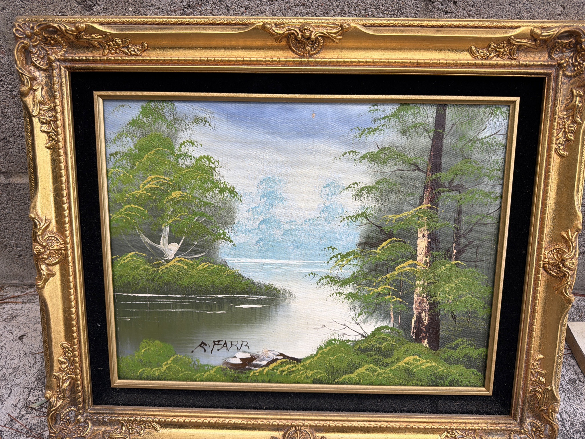 Submitted photo of Oil landscape signed 'A. FARR'