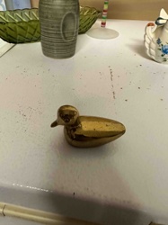 Brass Duck Figurine