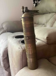 Vintage/Antique Cylindrical Brass Coffee Grinder