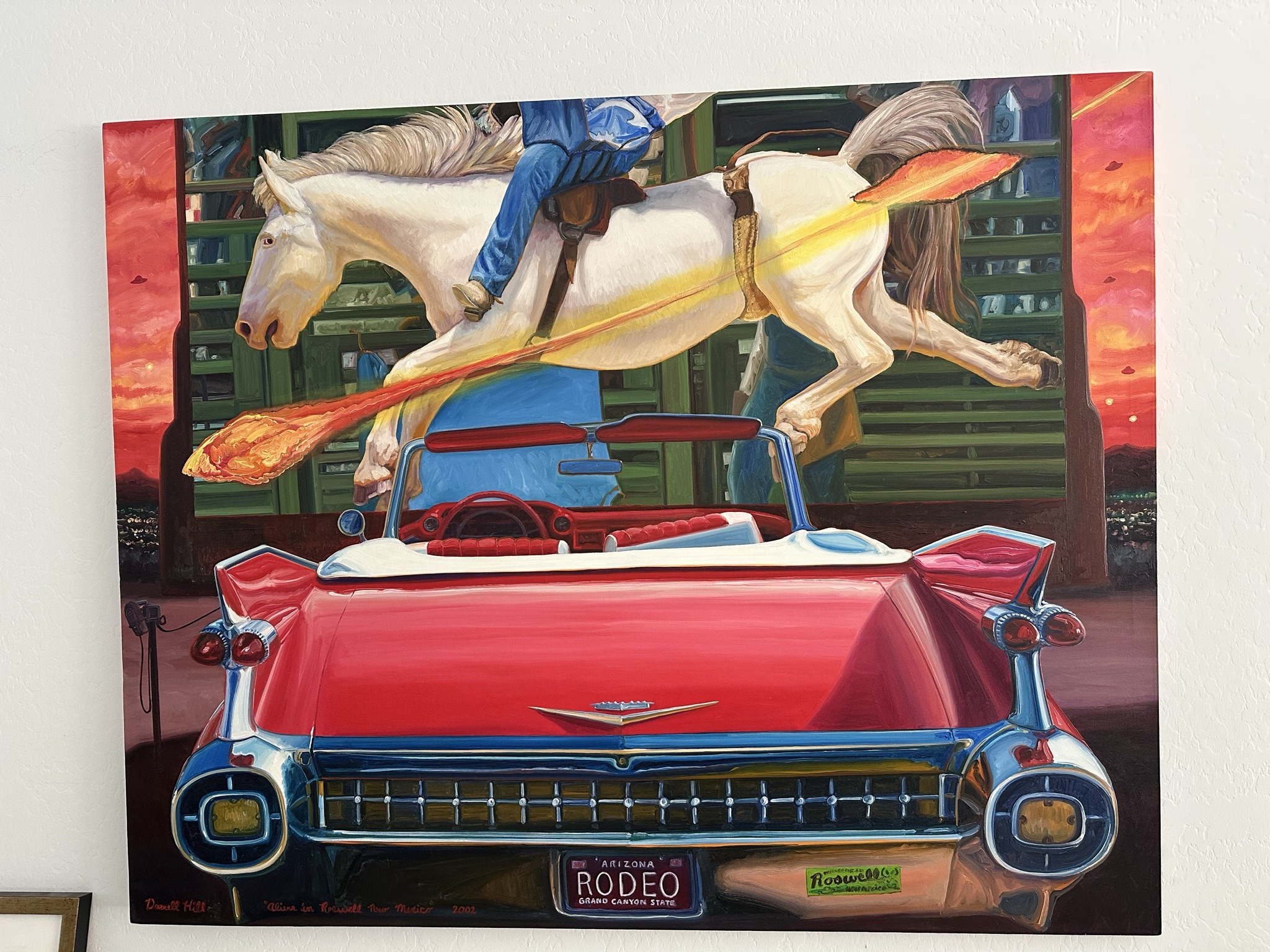 Submitted photo of Oil painting signed 'Darrell Hill'