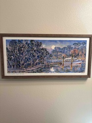 Christopher Inglis Stebly Signed 2008 "OS Harbor: The Heron Trees" Lithograph Print