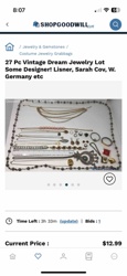 27 Piece Vintage Designer Costume Jewelry Lot (Lisner, Sarah Cov, W. Germany, etc.)