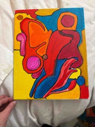 Abstract Painting on Canvas