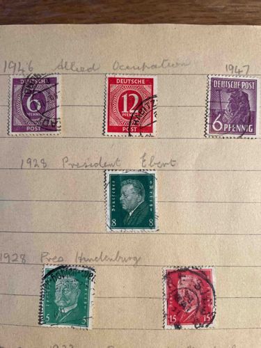 Collection of German Postage Stamps (1928-1947)