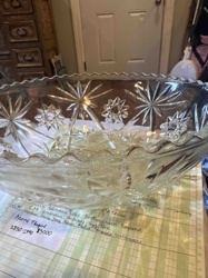 Cut Glass Centerpiece Bowl
