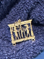 Egyptian Revival Gold Pendant