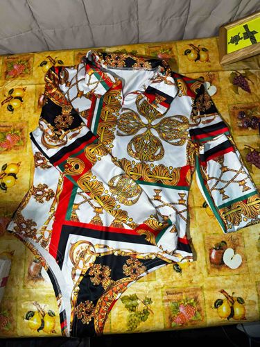 Ornate Baroque Pattern Bodysuit