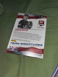 2015 Panini USA Baseball Team Signatures Jordan Butler - 18U-JB (Numbered 179/499)