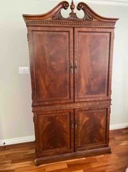 Traditional Style Mahogany or Cherry Wood Armoire