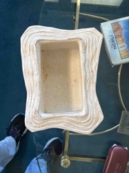 Rectangular Faux Wood Planter or Catch-all Dish