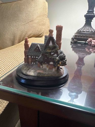 Miniature "Tudor Style" House Figurine