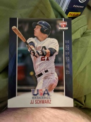 JJ Schwarz Panini USA Baseball Collegiate National Team Trading Card
