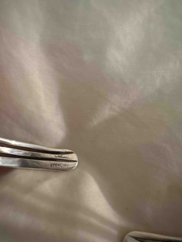 Sterling Silver Flatware Handle Detail