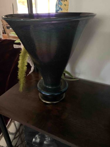 Iridescent Trumpet Vase