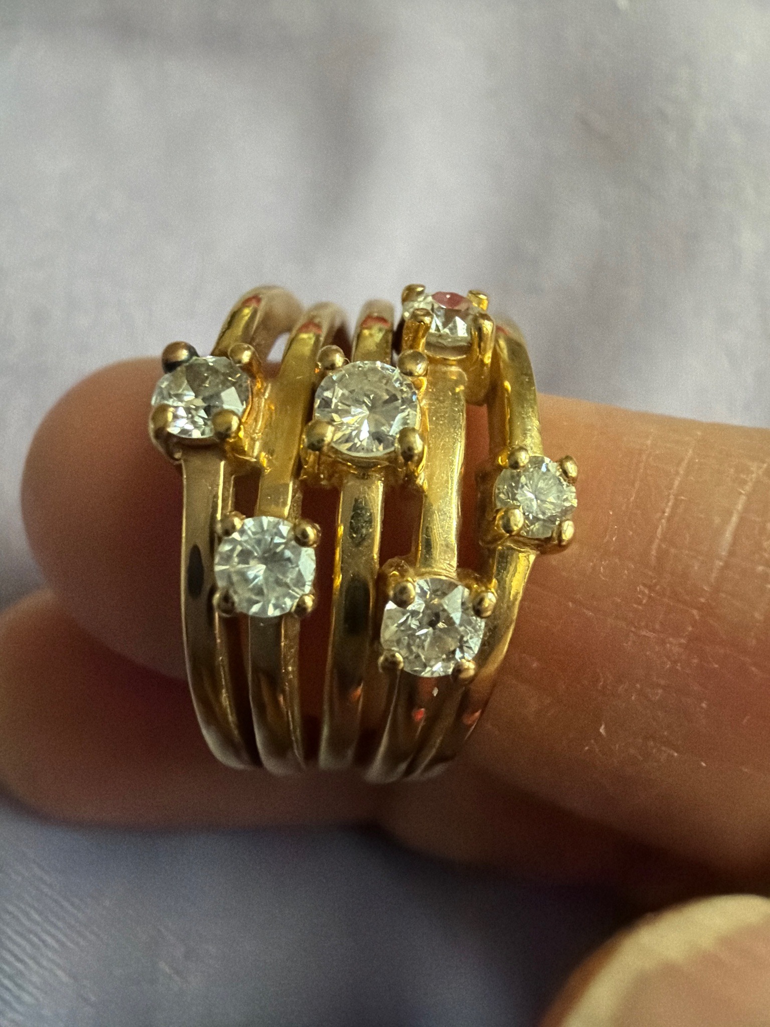 Submitted photo of Multi-band diamond ring