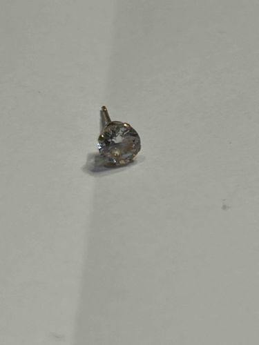 Single 10K Gold Diamond Stud Earring